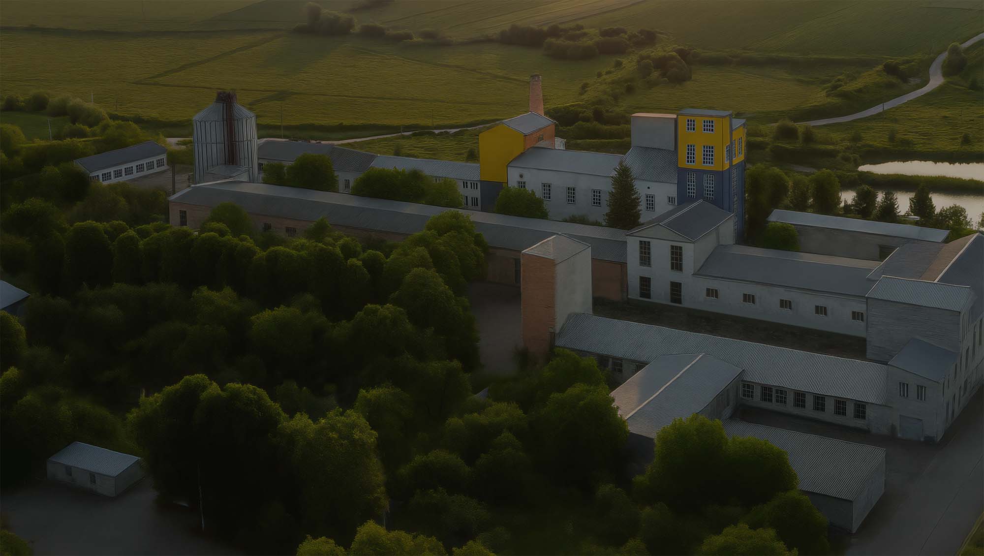 Новосілківський спиртзавод з висоти